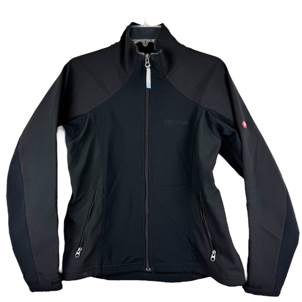 Marmot Windstopper‎ Women's Full Zip Soft Shell Jacket Black Size M Outdoor Gorp